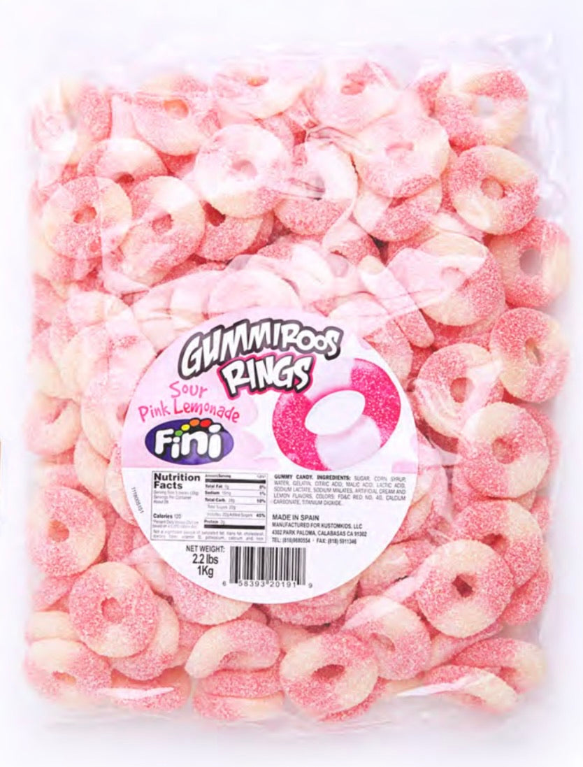 Sour Pink Lemonade Rings - 2.2LB