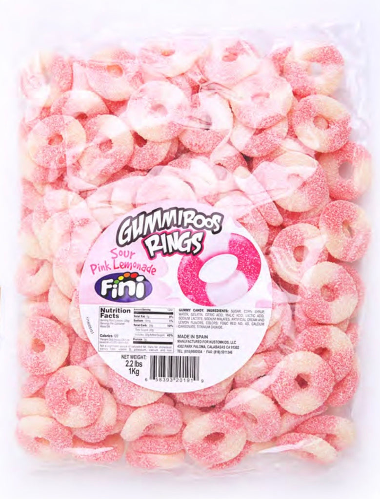Sour Pink Lemonade Rings 2.2LB Sweet Tooth Candy Buffets