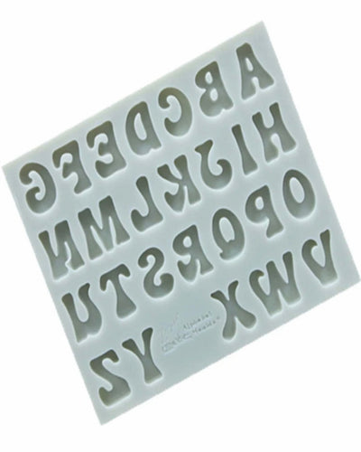 Alphabet Letter Design Silicone Mold - 1pc